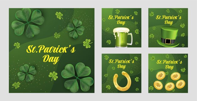 St. Patricks Day luck of the irish poster design. 4939740 Vector