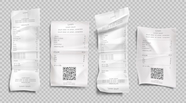 Receipt invoice set