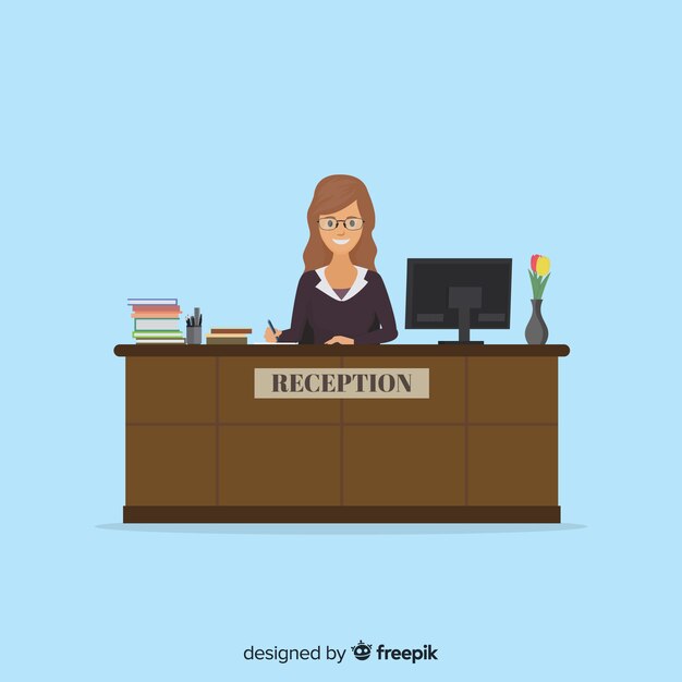 Receptionist Free Vectors Stock Photos Psd