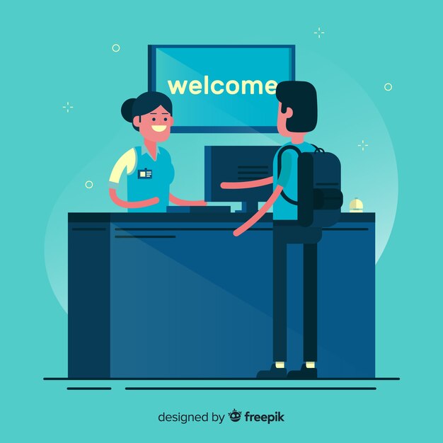 Receptionist Free Vectors Stock Photos Psd