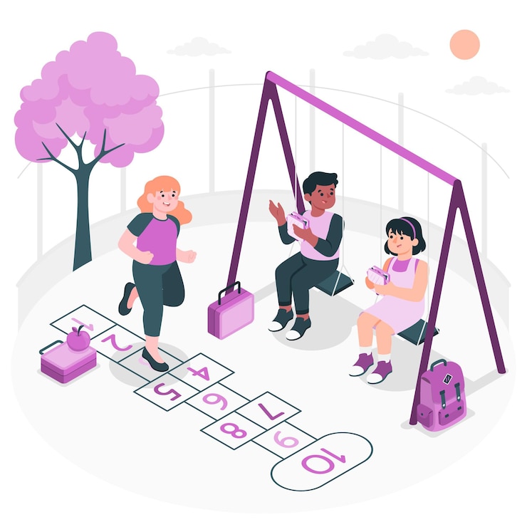 Free Vector recess concept illustration