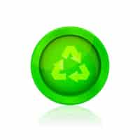 Free vector recicle button