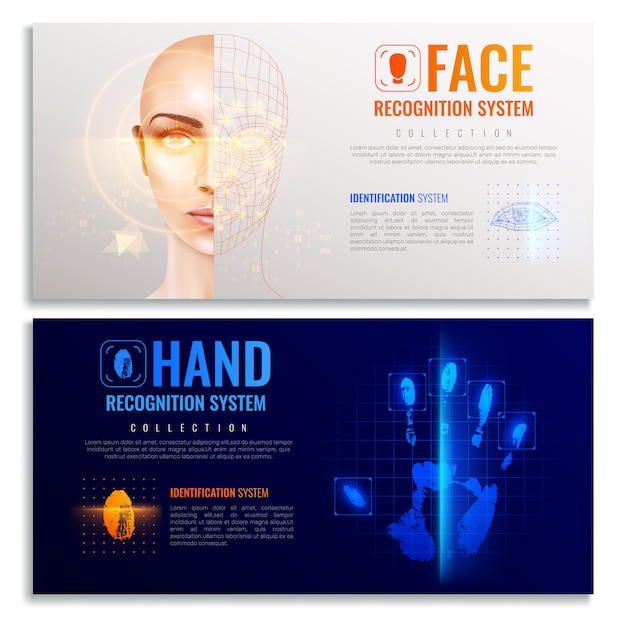 無料ベクター 認識システムバナー