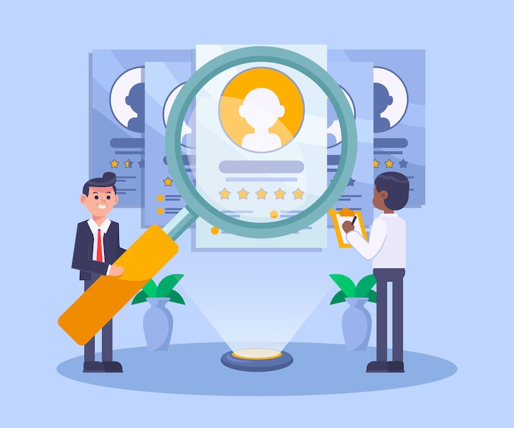 Free Vector recruitment concept illustrated with people