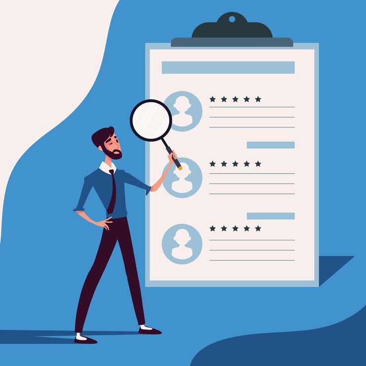 Free Vector recruitment selected employee