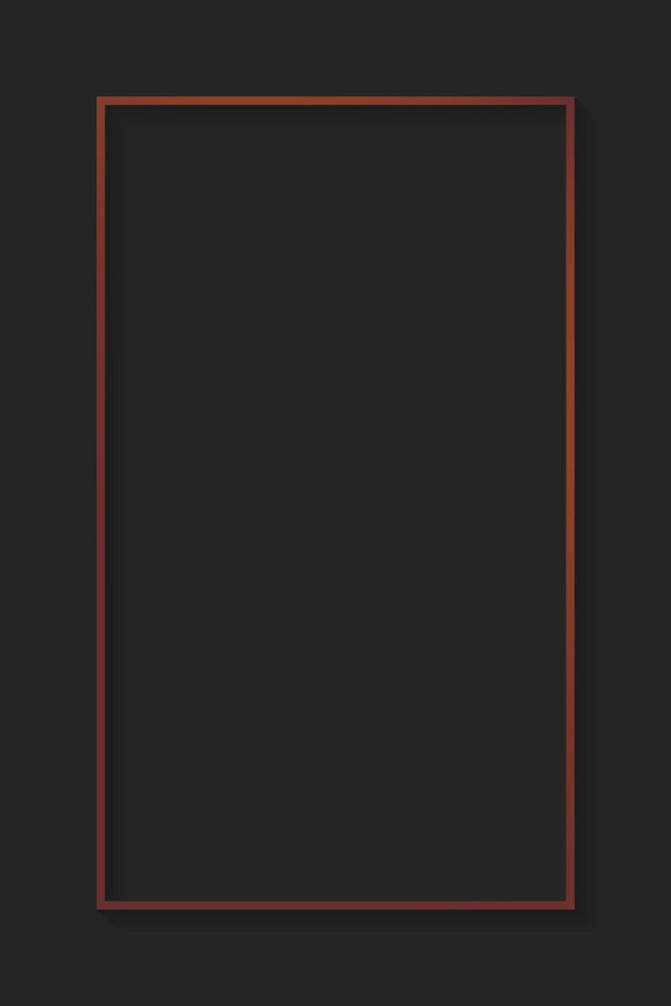 Free Vector rectangle bronze frame on gray background vector