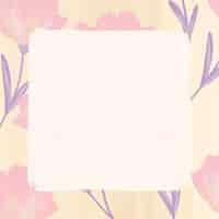 Free vector rectangle cosmos flower frame