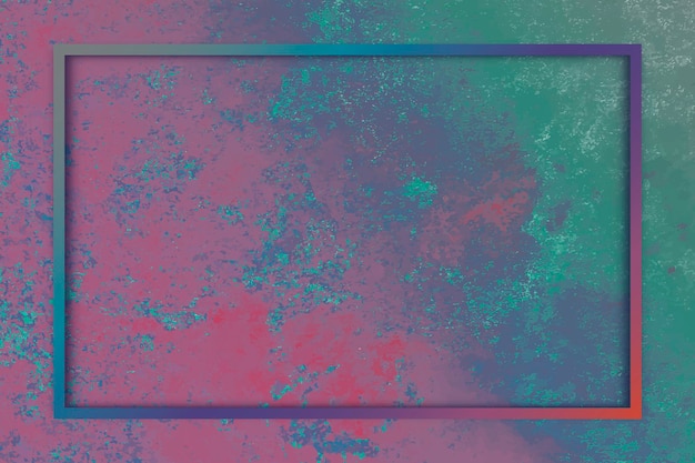 Free vector rectangle frame on colorful background