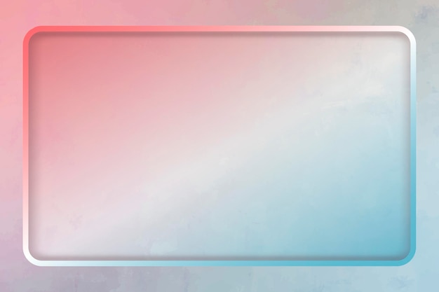 Бесплатное векторное изображение Прямоугольная рамка на красочном фоне шаблона