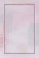 Free vector rectangle frame on pink background template vector