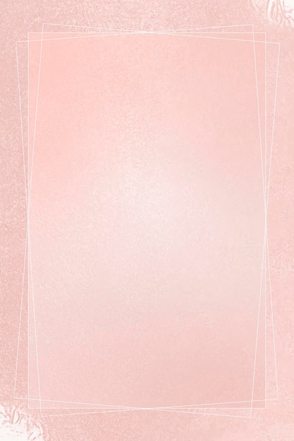 Rectangle frame on pink background template