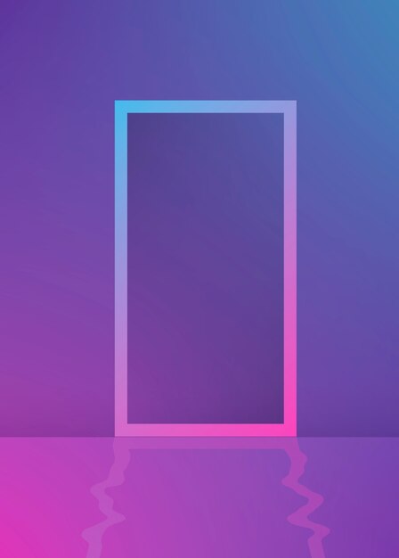 Rectangle frame purple gradient