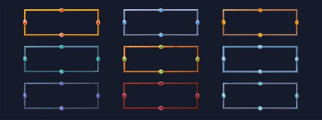 Rectangle frames for game user avatar