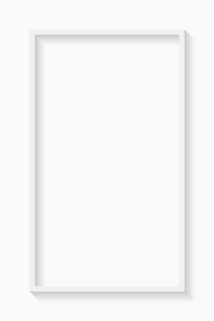 無料ベクター 長方形の白いフレームの背景テンプレートベクトル