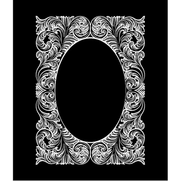 Free vector rectangular ornamental frame