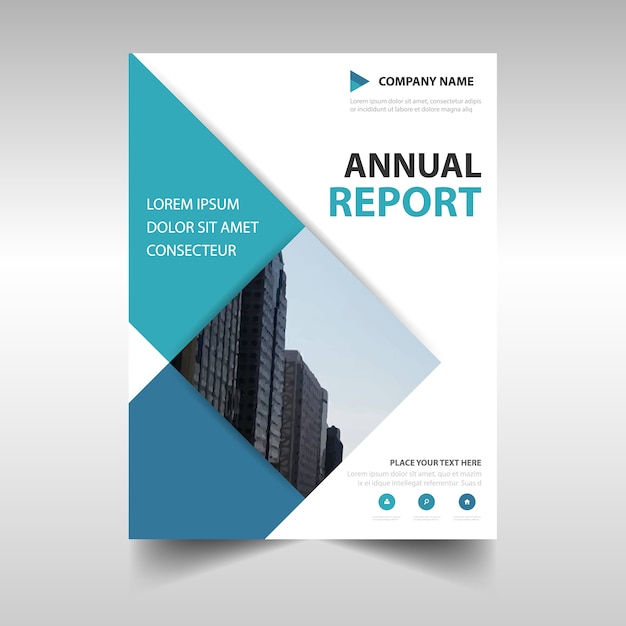 Rectangular professional annual report template