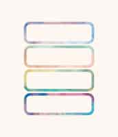 Free vector rectangular shaped watercolor backgrounds vector