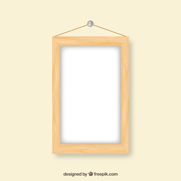 Rectangular wooden frame