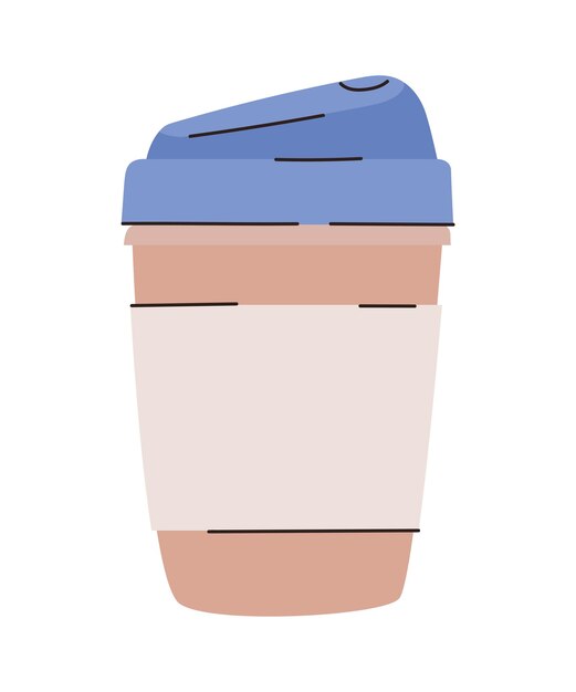 Free vector recyclable coffee cup