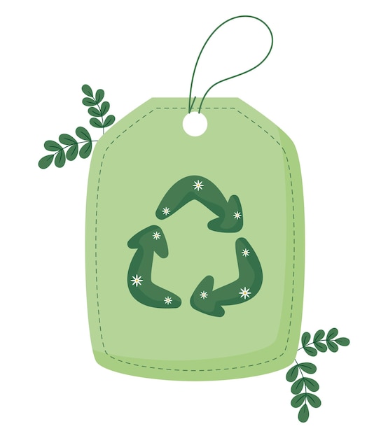 Free vector recycle cloth mark