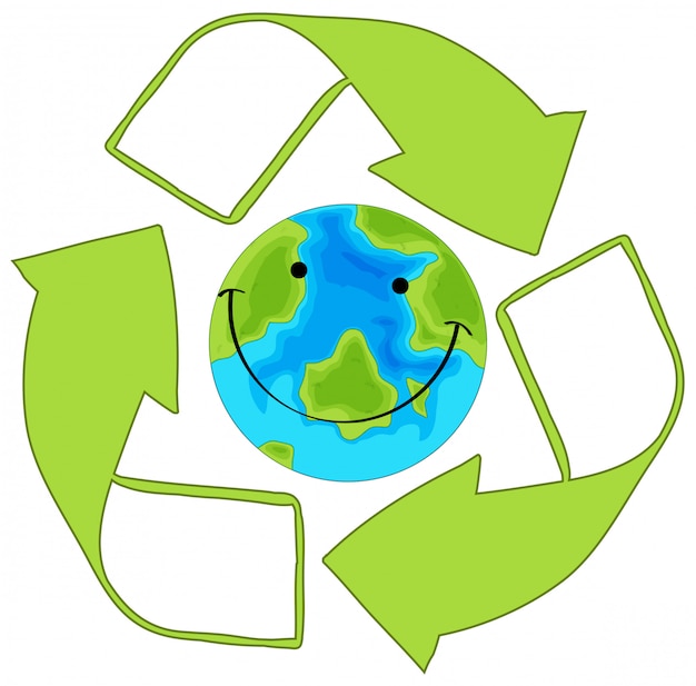 Recycle green earth