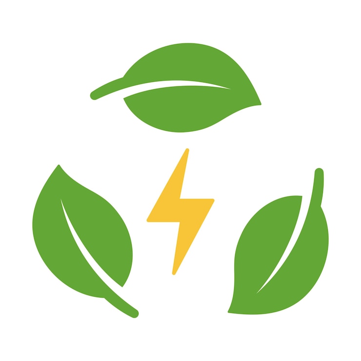 मुफ़्त वेक्टर recycle leaf cycle with bolt