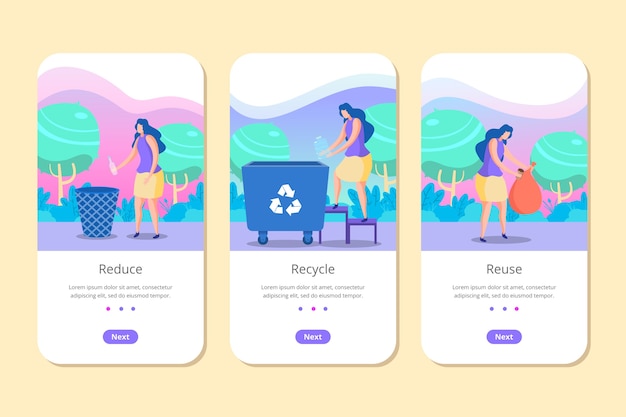 Приложение для мобильного телефона recycle