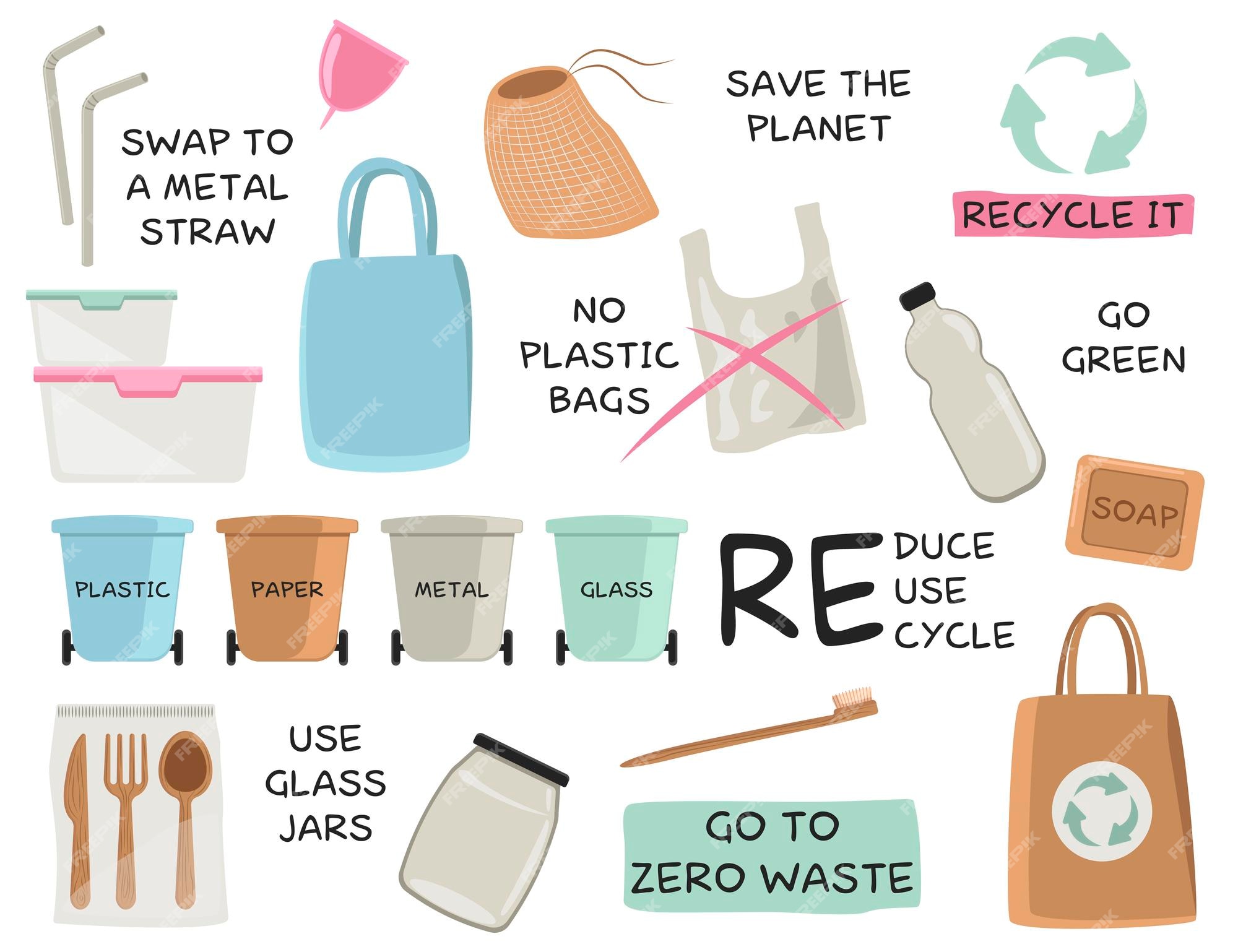 https://img.freepik.com/free-vector/recycle-reusable-products-cartoon-illustration-set-metal-straws-toothbrush-eco-grocery-bags-garbage-cans-no-plastic-bags-reduce-reuse-recycle-go-green-slogan-zero-waste-ecology-concept_74855-24980.jpg?w=2000