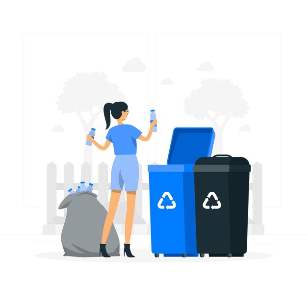 Recycling concept illustration