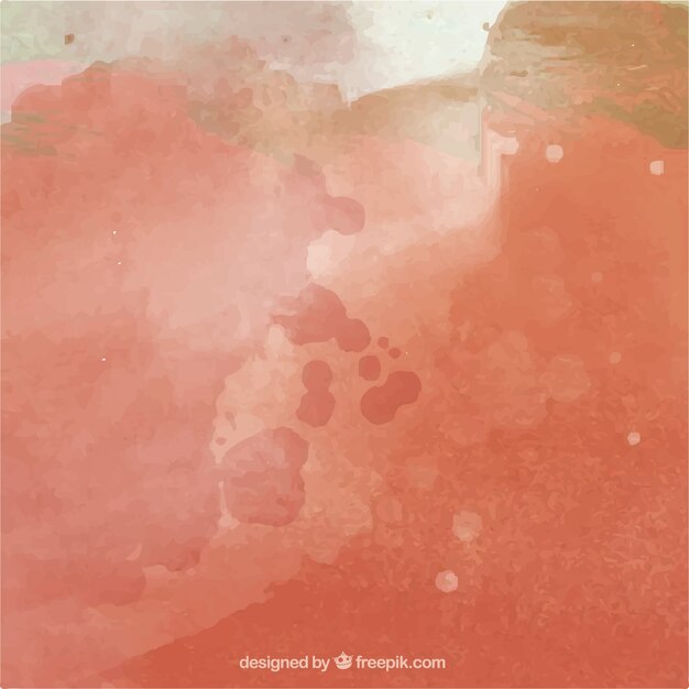 Red abstract background of watercolor