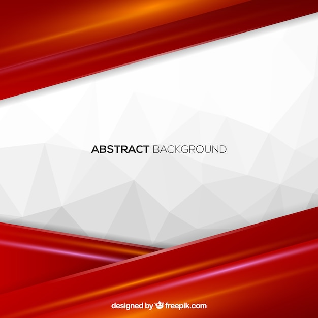 Red abstract background with geometric forms