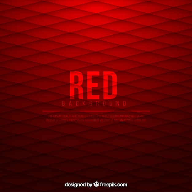 Free vector red abstract background with geometric forms