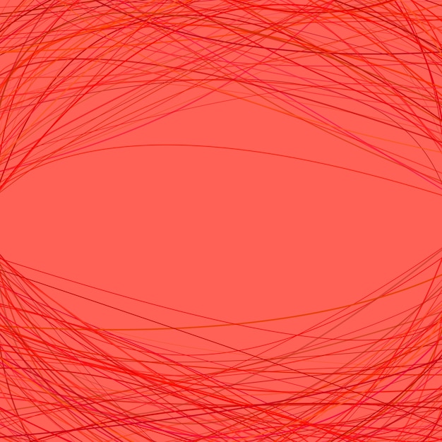 Красный абстрактный геометрический фон с арочными полосами - векторный дизайн