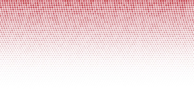 Red abstract halftone pattern in white background