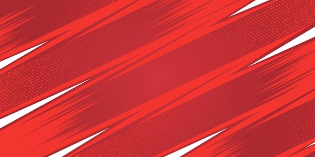 幾何学的なジグザグ線の背景を持つ赤い抽象的なハーフトーン