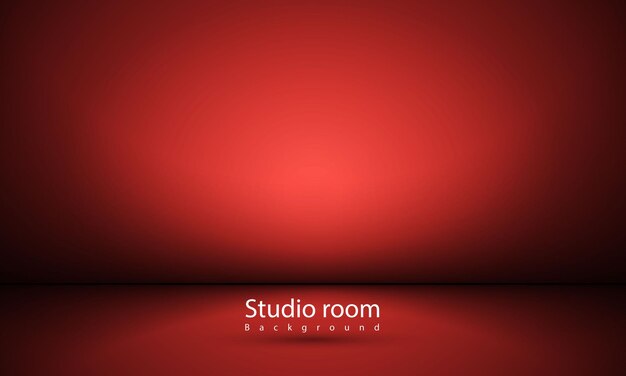 red abstract shape studio room background