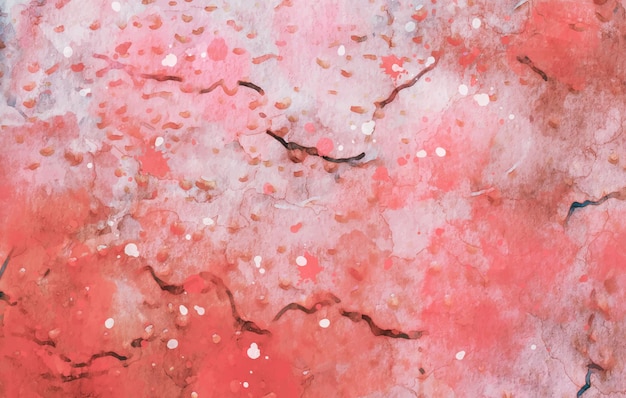 Red abstract watercolor wallpaper