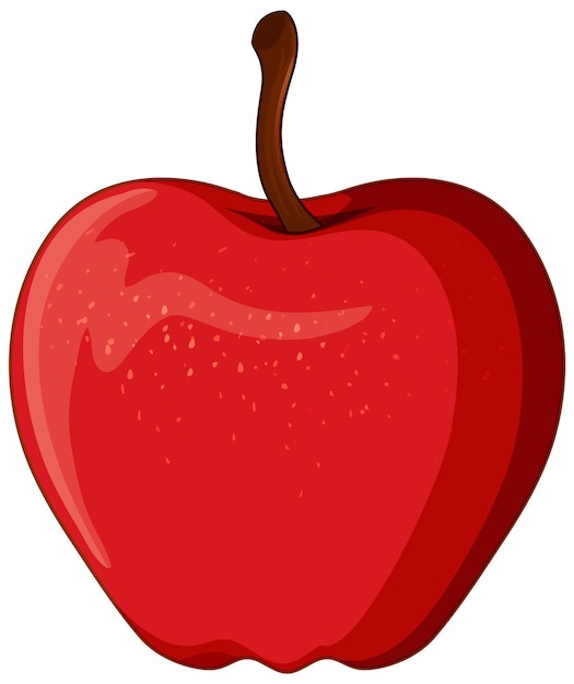 白い背景の上の赤いリンゴ
