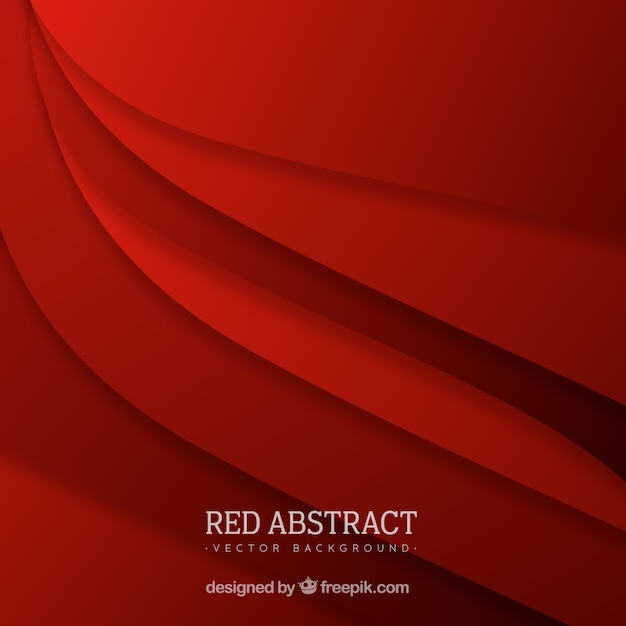 Free vector red background in abstract style
