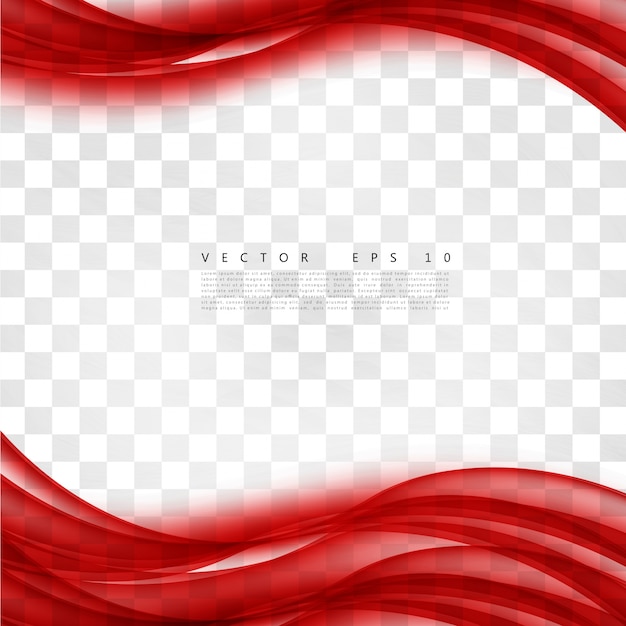 Бесплатное векторное изображение Красная фоновая кривая