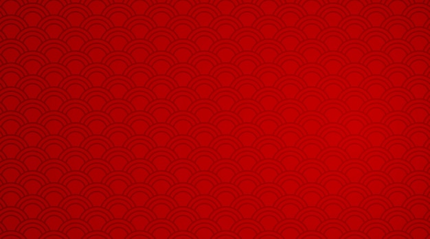 Red background template with wave patterns