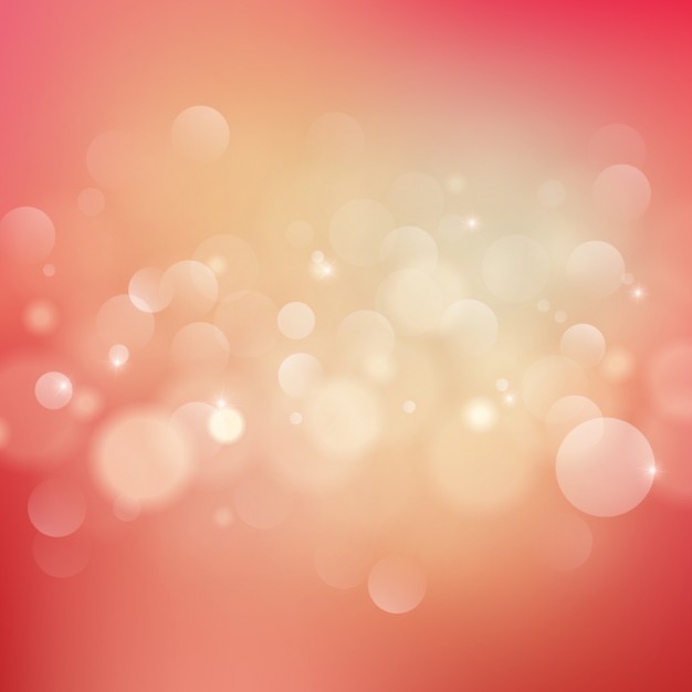 Free vector red background with bokeh effect