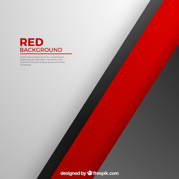 Red background with elegant lines