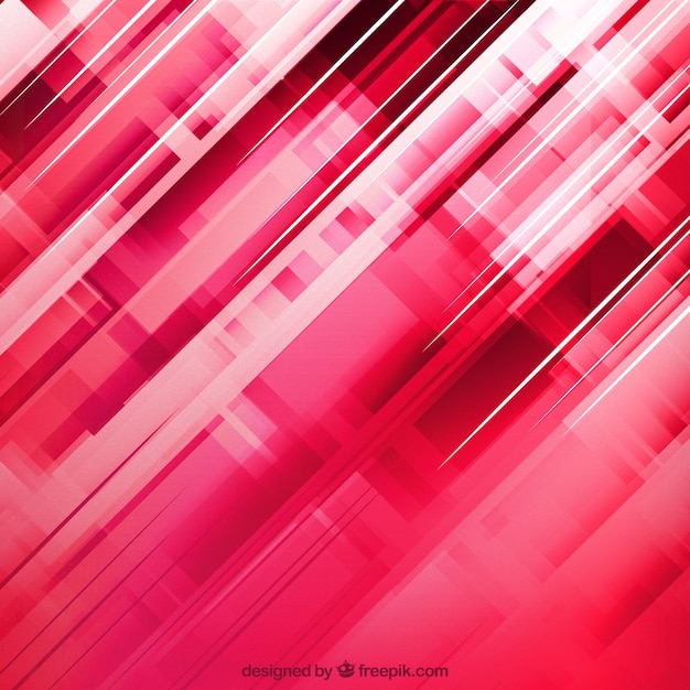 Red background with geometric figures