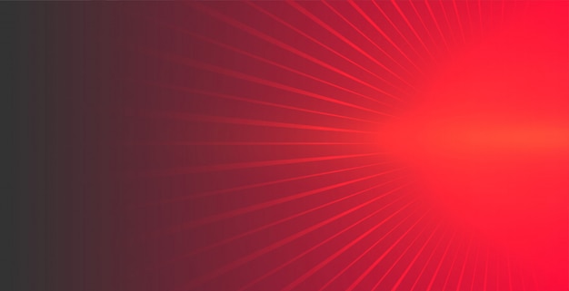 Free vector red background with glowing rays coming out