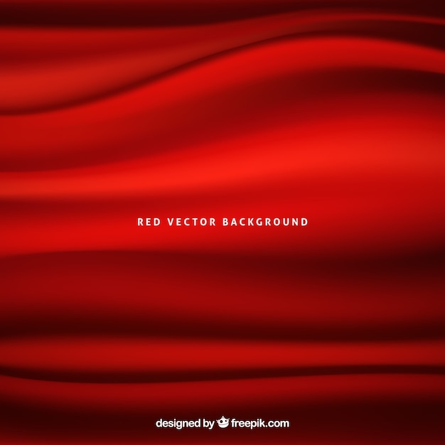 Free vector red background with waves