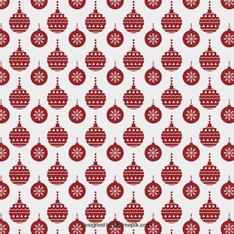 Red baubles pattern