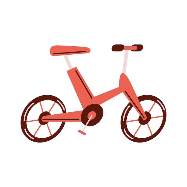 Red bicycle sport