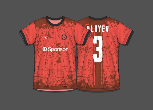 Free vector a red and black jersey that says 