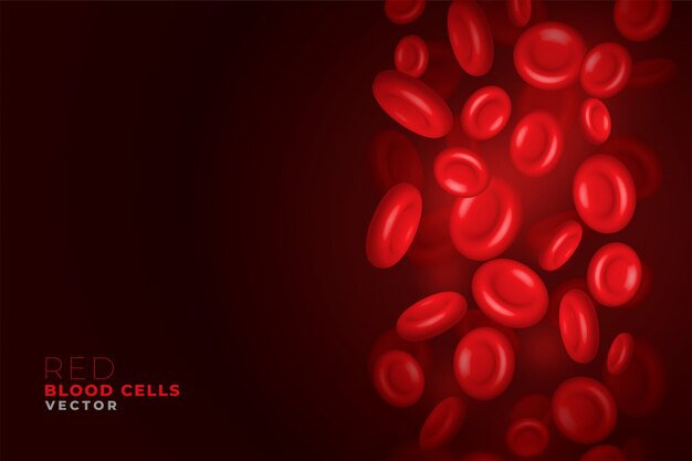 Red blood cells flowing background